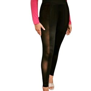 Black Side Panel Leggings